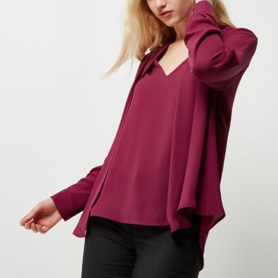 Pink 2 in 1 blouse